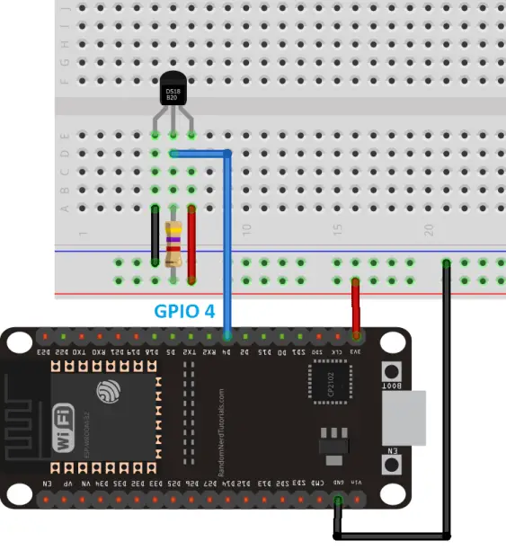 MicroPython: sensor de temperatura DS18B20 con ESP32 y ESP8266