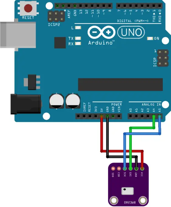 Instrucciones para el Sensor BME280 con Arduino (Presión, Temperatura, Humedad)
