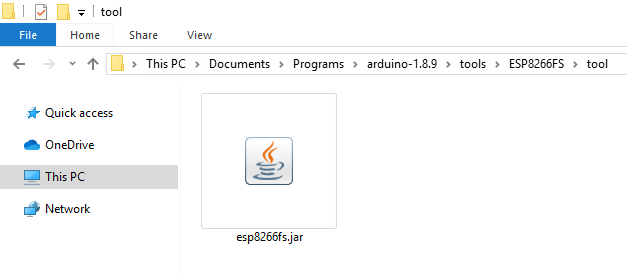 Instale el cargador del sistema de archivos ESP8266 en el IDE de Arduino