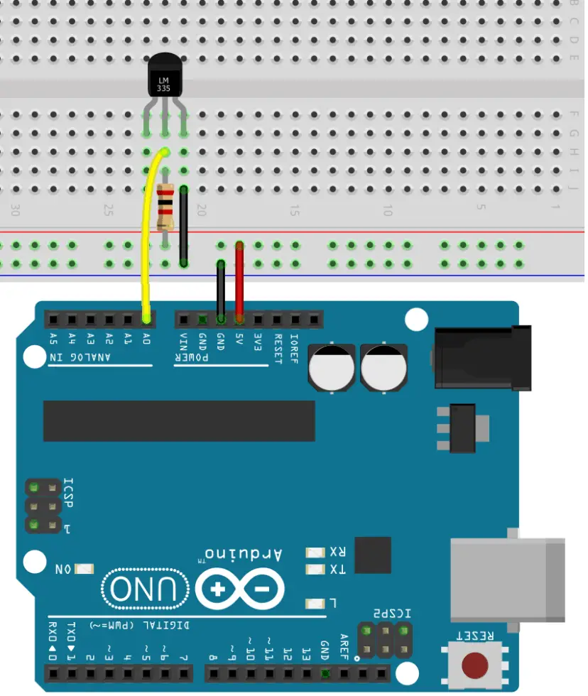 Instrucciones para sensores de temperatura LM35, LM335 y LM34 con Arduino