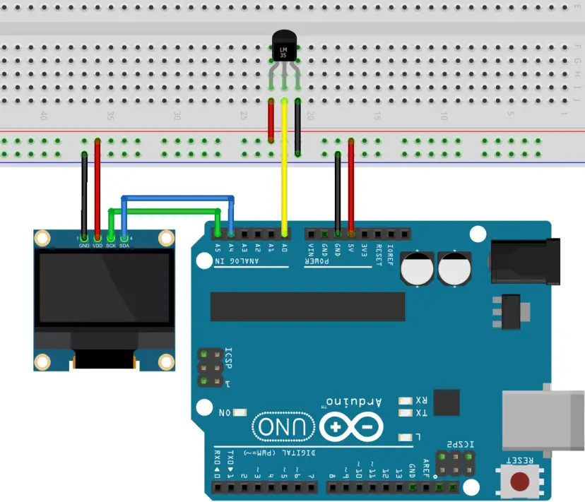 Instrucciones para sensores de temperatura LM35, LM335 y LM34 con Arduino