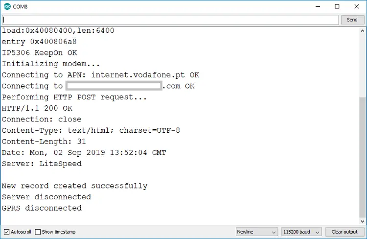 ESP32 publica datos en la nube sin WiFi (TTGO T-Call ESP32 SIM800L)