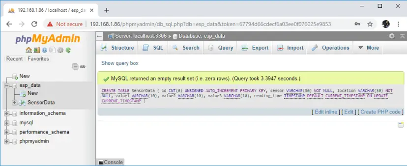 ESP32/ESP8266 publica datos en el servidor LAMP de Raspberry Pi