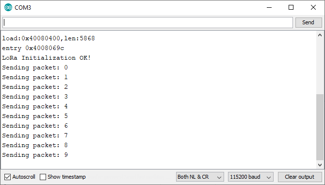 Monitoreo de sensor ESP32 LoRa con servidor web (comunicación de larga distancia)