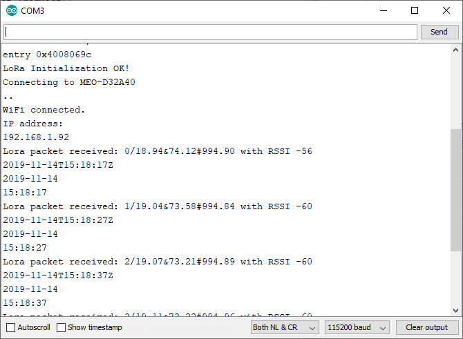 Monitoreo de sensor ESP32 LoRa con servidor web (comunicación de larga distancia)