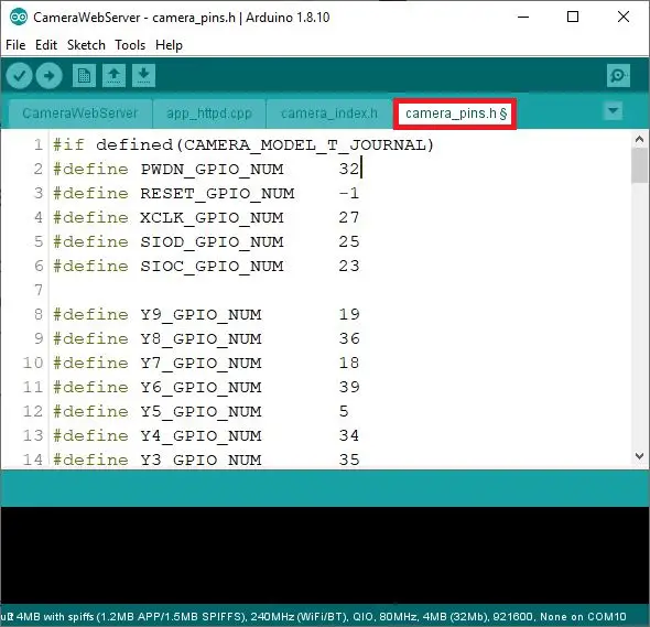 Cámara TTGO T-Journal ESP32: Programador incorporado, OLED, antena y ejemplos de proyectos