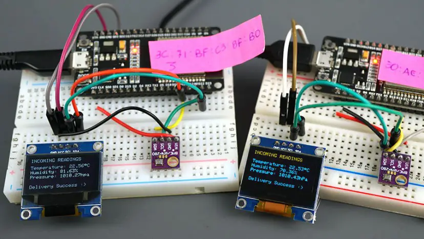 ESP-NOW Comunicación bidireccional entre placas ESP32