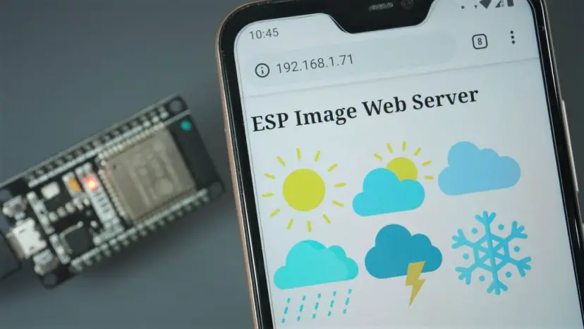 Cómo mostrar imágenes en el servidor web ESP32 y ESP8266