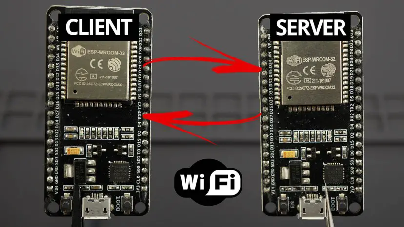Comunicación WiFi cliente-servidor ESP32 entre dos placas Comunicación WiFi cliente-servidor ESP32 entre dos placas