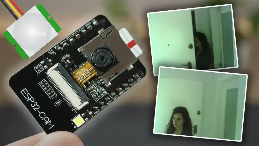 ESP32-CAM Detector de movimiento PIR con grabación de fotografías (guarda en tarjeta microSD)