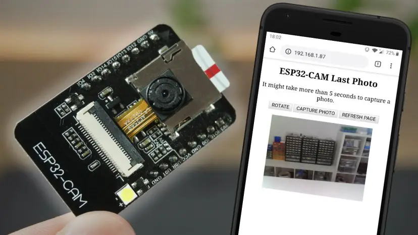 ESP32-CAM toma fotografías y las muestra en el servidor web