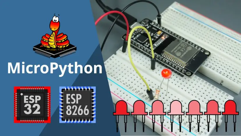 ESP32/ESP8266 PWM con MicroPython – Atenuación de LED