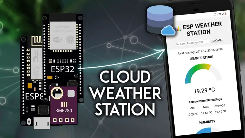 Estación meteorológica en la nube de bricolaje con ESP32/ESP8266 (base de datos MySQL y PHP)