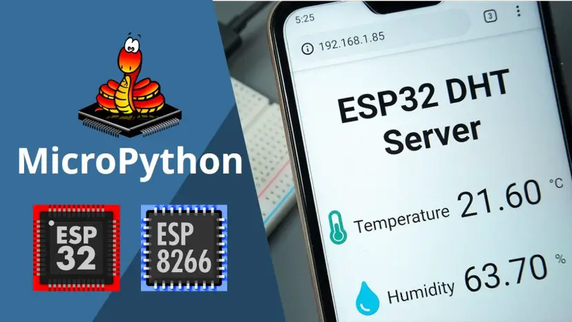 MicroPython: ESP32/ESP8266 con servidor web DHT11/DHT22 (estación meteorológica)