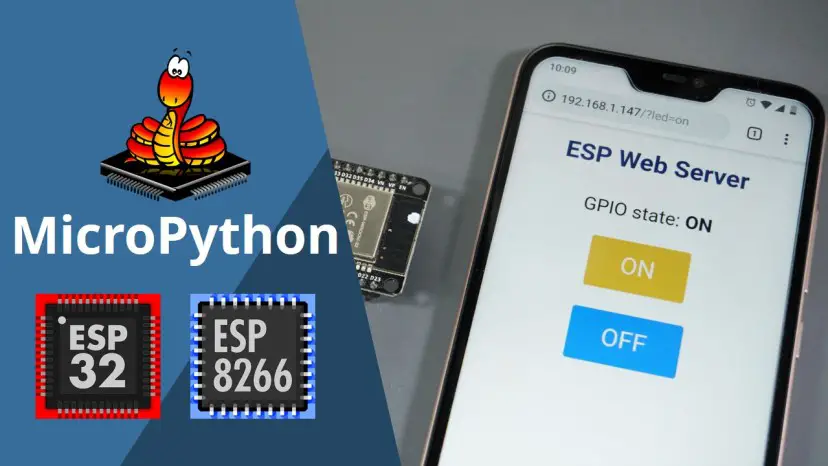 Servidor web ESP32/ESP8266 MicroPython: salidas de control