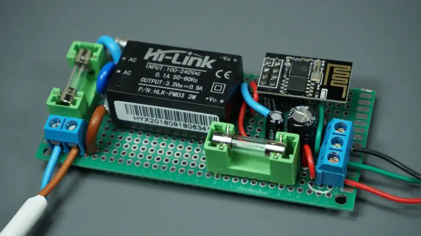 Suministre ESP8266 con voltaje de red a través del convertidor Hi-Link HLK-PM03