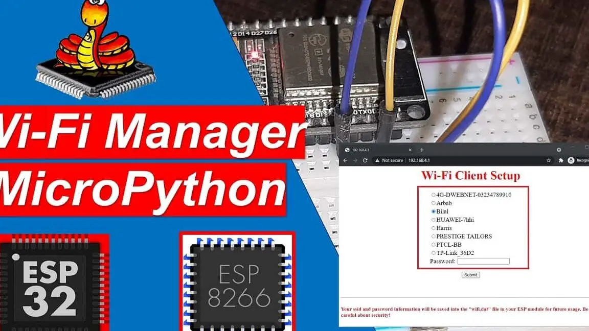 MicroPython: Administrador de Wi-Fi con ESP32 y ESP8266