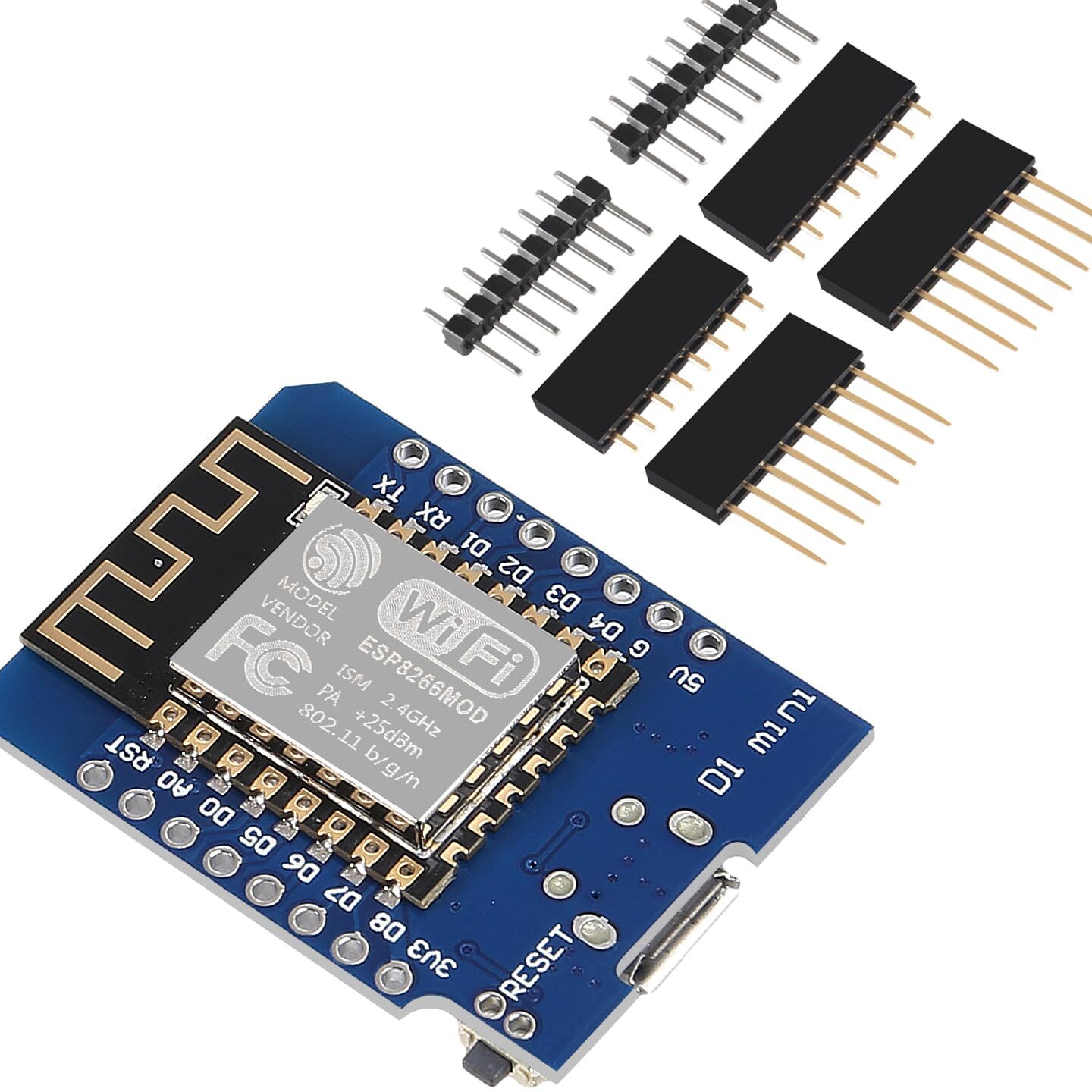 Amazon.com: Aokin ESP8266 ESP-12F D1 Mini NodeMcu Lua 4MByte WLAN ...