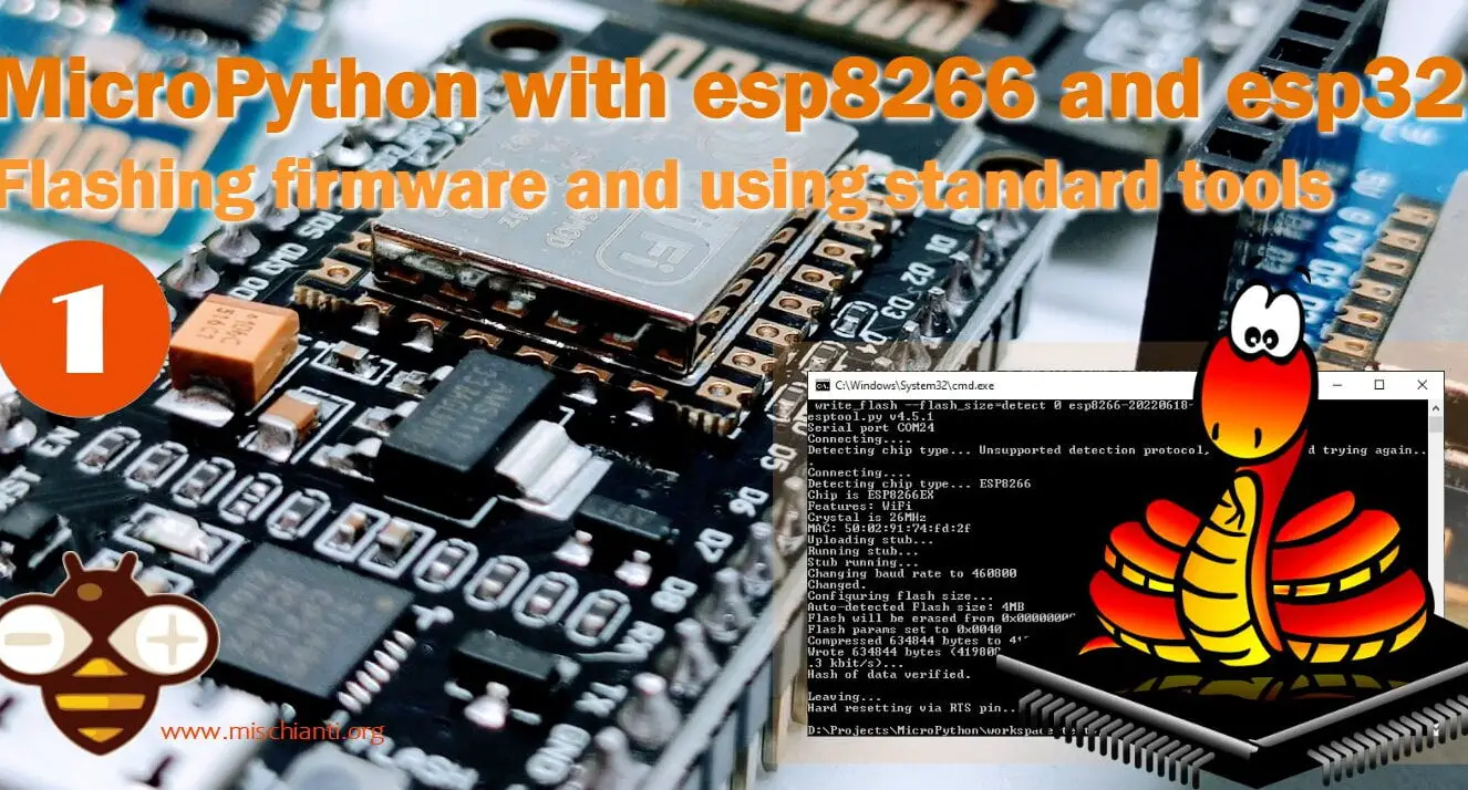 MicroPython con esp8266 y esp32: firmware flasheado y...