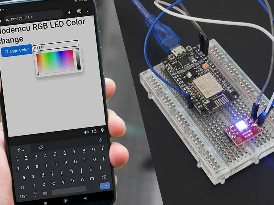 Nodemcu Ws2812 Rgb Led Con Selector De Color A Través Del Servidor Web Nodemcu |...